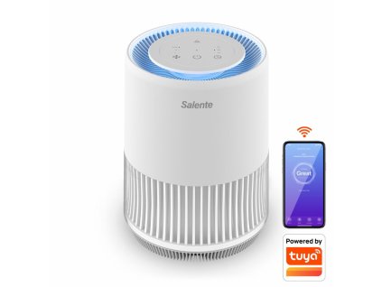 EVOLVEO Salente MaxClean, chytrá čistička vzduchu, WiFi Tuya SmartLife, bílá