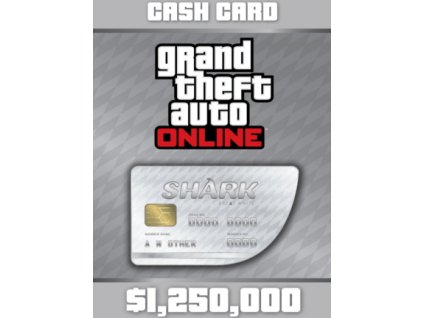 Grand Theft Auto Online: Great White Shark Cash Card (PC) 1250000 Rockstar Key