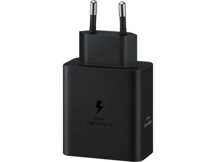 Samsung cestovná nabíjačka EP-T5020XBEGEU, 50W + USB-C/USB-C kabel 5A 1.8m Super Fast, čierny