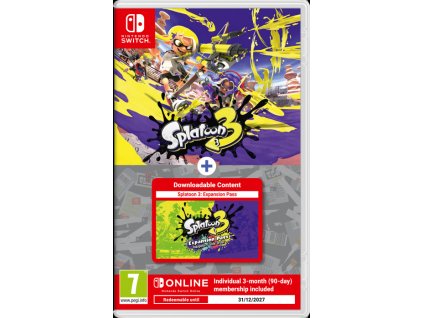 SWITCH Splatoon 3 + Season Pass + NSO 3-month