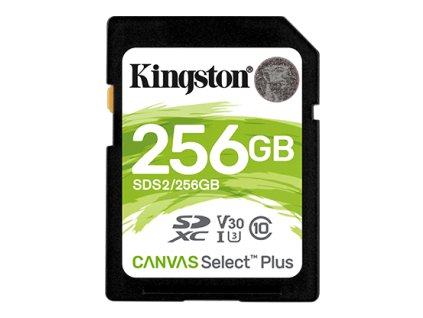 Kingston Canvas Select Plus U3/SDXC/256GB/UHS-I U3/Class 10
