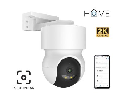 iGET HOME Camera CS8 White - WiFi 2K IP kamera otočná, nočné videnie, audio, IP65, auto tracking