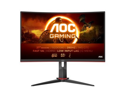AOC Gaming/C27G2Z3/BK/27''/VA/FHD/280Hz/0,5ms/Blck-Red/3R