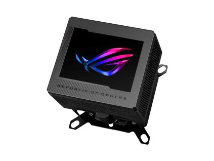 ASUS vodní blok CPU ROG RYUJIN III WB, 3.5" LCD displej, černá
