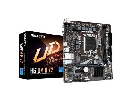 GIGABYTE MB Sc LGA1700 H610M H V2, Intel H610, 2xDDR5, 1xHDMI, 1xVGA, mATX