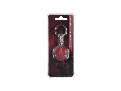 Assassin's Creed Shadows - Logo Round Metal Keychain (Barva Silver)