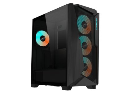 GIGABYTE C301 GLASS/Midi Tower/Transpar./Černá