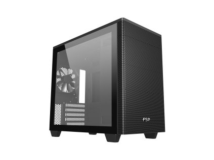 FSP CST360B/Micro Tower/Transpar./Čierna