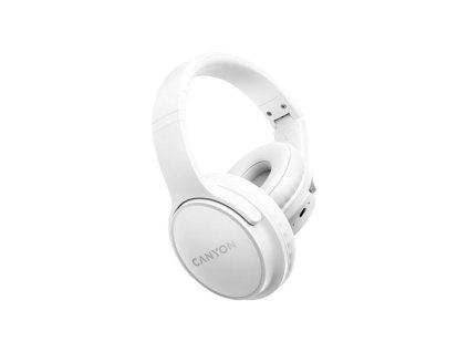 Canyon BTHS-4, OnRiff 4 Bluetooth bezdrôtové slúchadlá, 50 hod výdrž, skladacie, biele