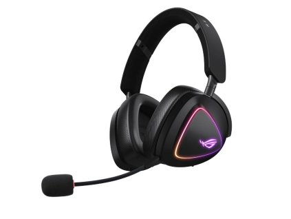 ASUS sluchátka ROG DELTA II, Bezdrátové 2.4GHz, ARGB, černá
