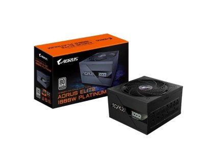 GIGABYTE zdroj AE1000PM PG5, 1000W, 80+ Platinum, 120mm fan, černá