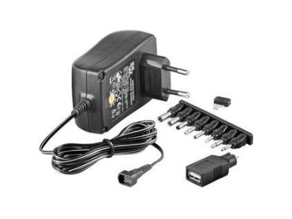 PremiumCord Univerzální napájecí adaptér 230V/3-12V stejnosměrný 1500mA