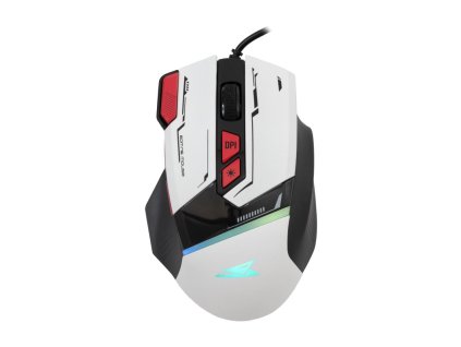 BARACUDA BGM-042 MANTA, Herná myš, biela