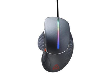 Canyon GM-12, Apstar herná myš, drôtová, optická, 800-6400 dpi, 6 program. tlač, bočné scroll, LED podsv.