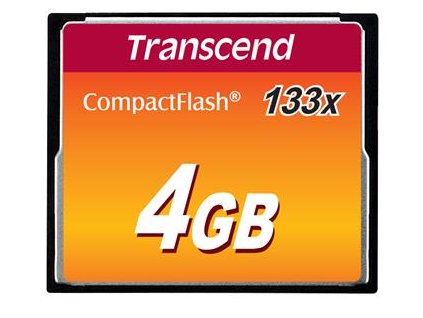 Transcend 4GB CF (133X) paměťová karta (MLC)
