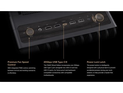 ASUS PROART PA602 WOOD TG PWM BLACK skrinka E-ATX