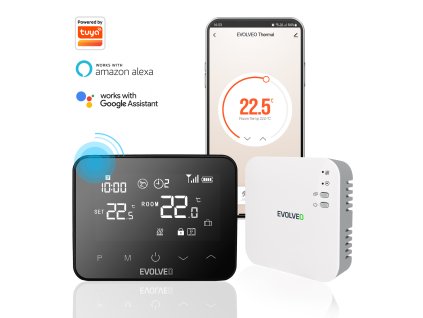 EVOLVEO Thermal, šikovný bezdrôtový programovateľný termostat