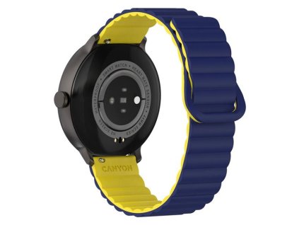 Canyon SW-69, Jacky, smart hodinky, BT, fareb. LTPS displej 1,3", vodotes. IP68, 25 športov, modro/žlté