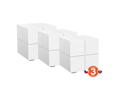 Tenda Nova MW6 (3-pack) WiFi AC1200 Mesh Gigabit systém, MU-MIMO, 6x GLAN/GWAN, SMART CZ aplikácie