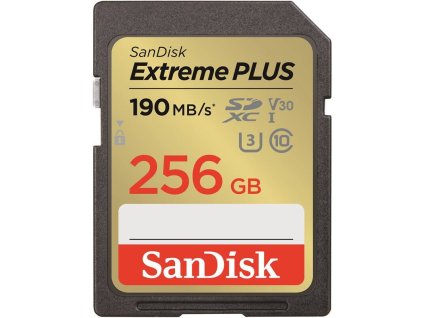 SanDisk Extreme PLUS/SDXC/256GB/UHS-I U3 / Class 10