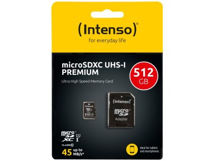 INTENSO Micro SDXC karta 512GB Class10, UHS-1