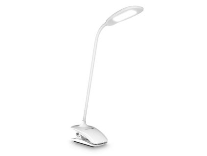 CONNECT IT CLIP stolní Led lampička s klipem, int. baterie, USB-C, BÍLÁ