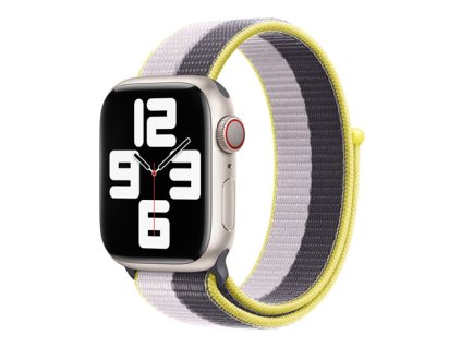 Devia remienok Nylon Braided Two-Tone Loop pre Apple Watch 44/45/46mm - Lilac