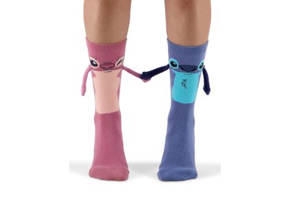 Lily & Stitch - Let's Hold Hands Novelty Socks (1 pack)