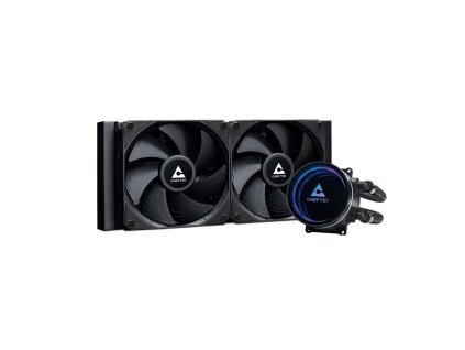CHIEFTEC vodní chlazení CPU Iceberg 240 Dark, 2x120mm, ARGB vodní blok, LGA1851, AM5, černá