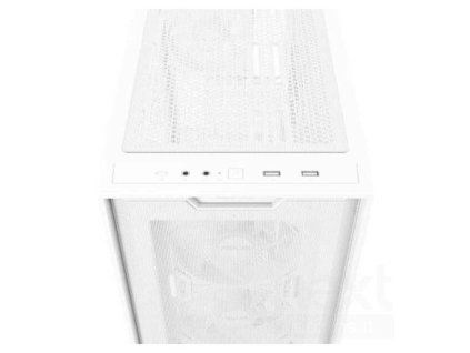 ASUS A21 CASE TG WHITE, 4x ARGB LED fan, mATX, biela