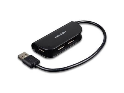 AXAGON HUE-X4B, 4x USB2.0 READY hub, černý
