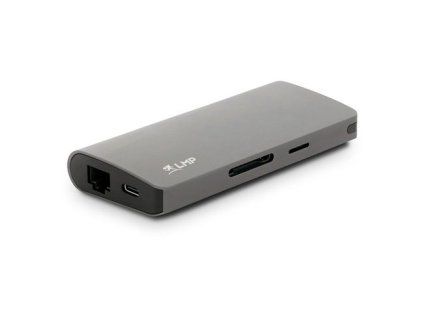 LMP USB-C Travel Dock 9 port - Space Gray Aluminium