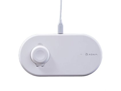 Adam Elements Omnia Q2 2-in-1 Fast Charging Stand - White