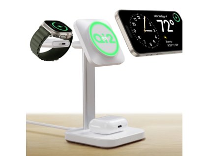 ESR Qi2 3-in-1 Watch Wireless Charging Set - White