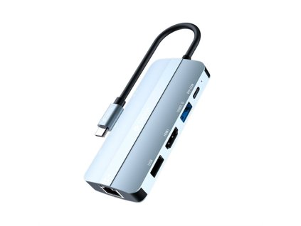 Devia USB-C Hub Leopard Series 9-in-1 EC704 - Deep Gray