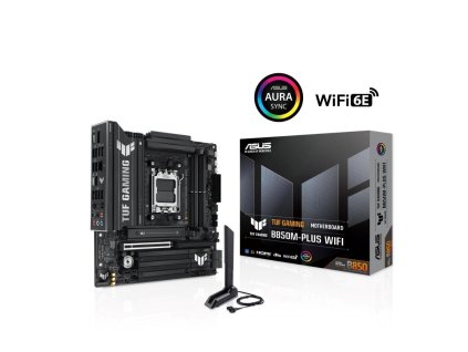 ASUS MB Sc AM5 TUF GAMING B850M-PLUS WIFI, AMD B850, 4xDDR5, 1xDP, 1xHDMI, WiFi, mATX