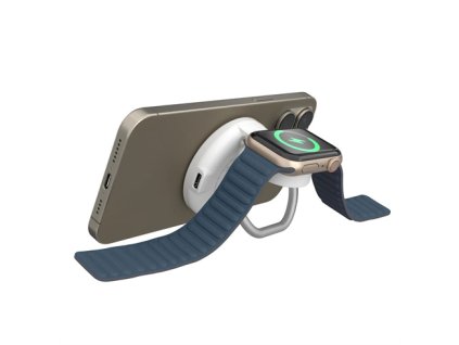 Hyper HyperJuice Qi2 2-in-1 Magnetic Charging Stand - White