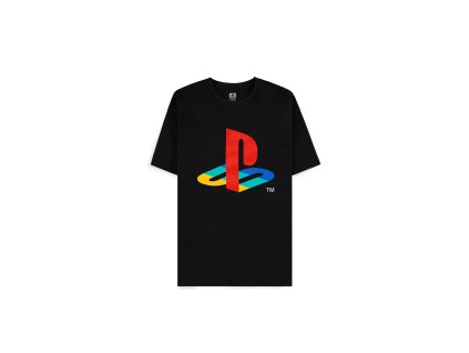 PlayStation - PlayStation Logo Men's Short Sleeved T-shirt (Black) (Farba Čierna, Strih Pánsky, Veľkosť L)