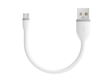 Satechi kábel Flexible USB to Micro USB 0.15m - White