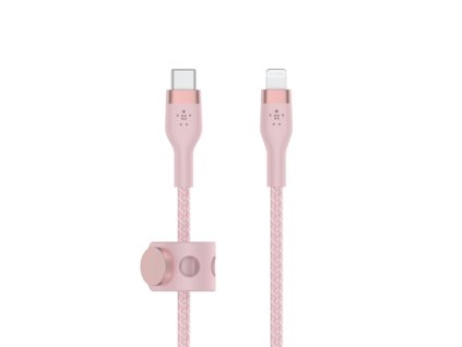 Belkin kábel Boost Charge Pro Flex USB-C to Lightning 2m - Pink