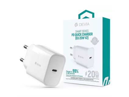 Devia sieťová nabíjačka Smart Series PD Quick Charger 20W - White