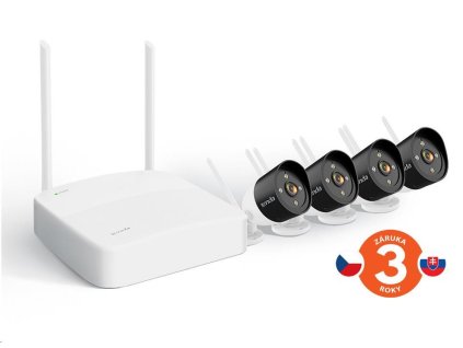 Tenda K4W-3TC - kamerový WiFi set, 4x IP 2K kamera, NVR rekordér, zvuk, noční vidění