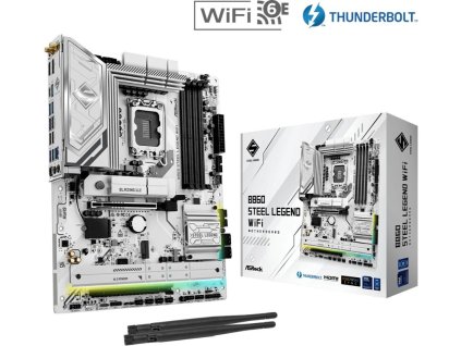 ASRock MB Sc LGA1851 B860 Steel Legend WiFi, Intel B860, 4xDDR5, 1xThunderbolt, 1xDP, 1xHDMI, WiFi, ATX