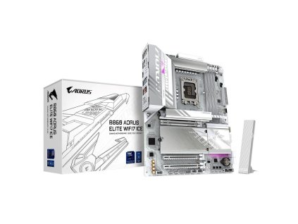 GIGABYTE MB Sc LGA1851 B860 AORUS ELITE WIFI7 ICE, Intel B860, 4xDDR5, 1xThunderbolt, 1xDP, 1xHDMI, WiFi, ATX