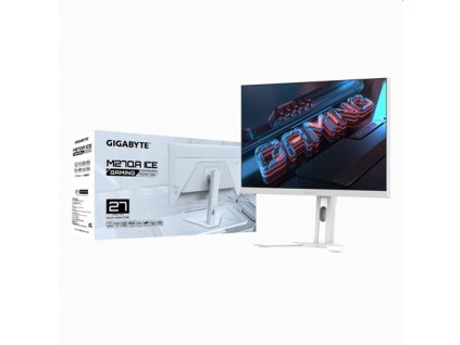 GIGABYTE LCD M27QA ICE GAMING Monitor 27" QHD 2560x1440, IPS, 180Hz, 2xHDMI, DP, USB-C, KVM USB, Pivot