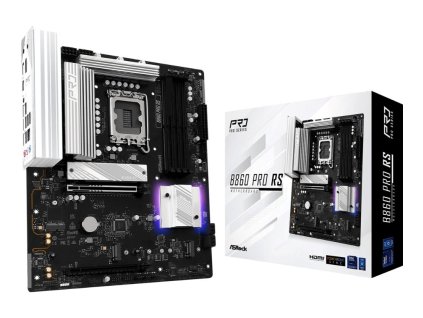 ASRock MB Sc LGA1851 B860 Pro RS, Intel B860, 4xDDR5, 1xDP, 1xHDMI, ATX