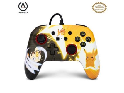 PowerA Enhanced Wired Controller for Nintendo Switch - Pokémon: Pikachu vs. Meowth
