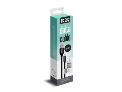 ColorWay Kábel USB Type-C 2.4A 2m
