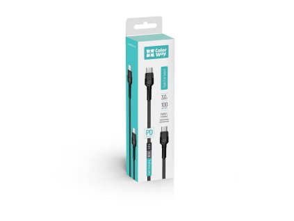 ColorWay Kábel USB Type-C - Type-C (PD Fast Charging 60W) 3.0A 1m