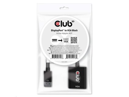 Aktívny adaptér Club3D DisplayPort na VGA